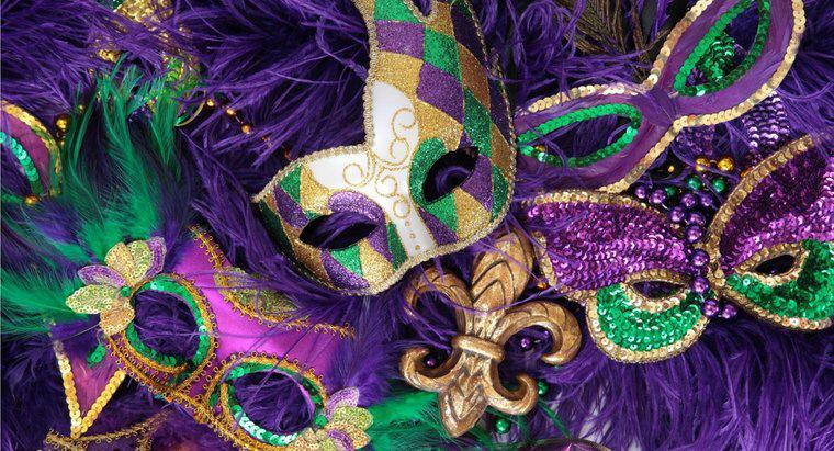 Ce simbolizează culorile lui Mardi Gras?