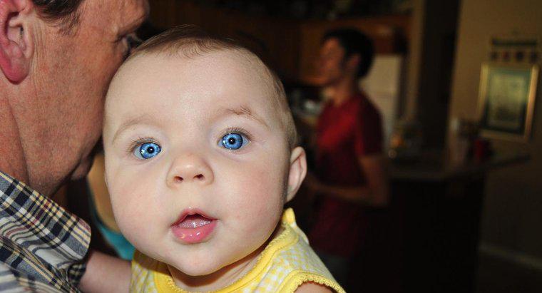 Sunt toți copiii născuți cu ochi albaștri?