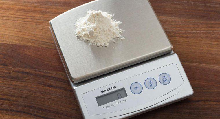Cât de mult cântărește un gram pe o scară?