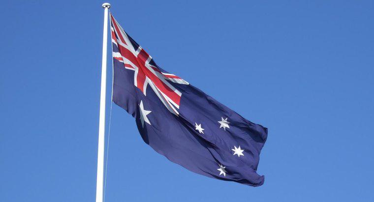 Ce reprezinta steagul australian?