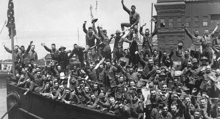 Ce a cauzat intrarea în S.U.A. în primul război mondial?