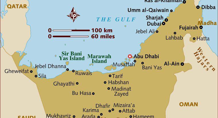 Care este distanța dintre Abu Dhabi și Dubai?