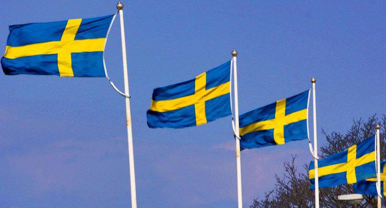 Ce reprezintă culorile de pe steagul suedez?