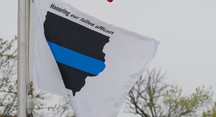 Ce steag este negru cu o bandă albastră orizontală?
