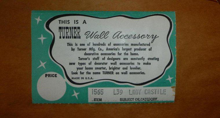 Ce este un vintage Turner Wall Accessory Imprimat?