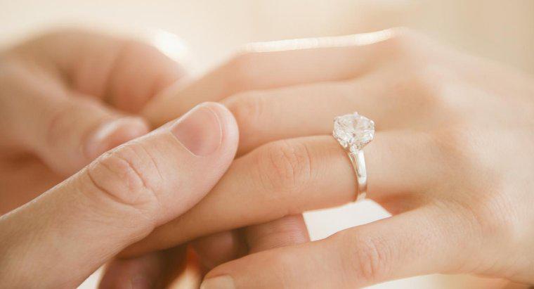 Care manual puneți un inel de logodna?