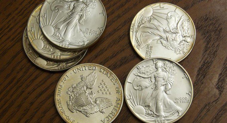 Când a făcut stoparea monedei americane de monede de argint pur?