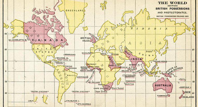 Care erau țările imperiului britanic?