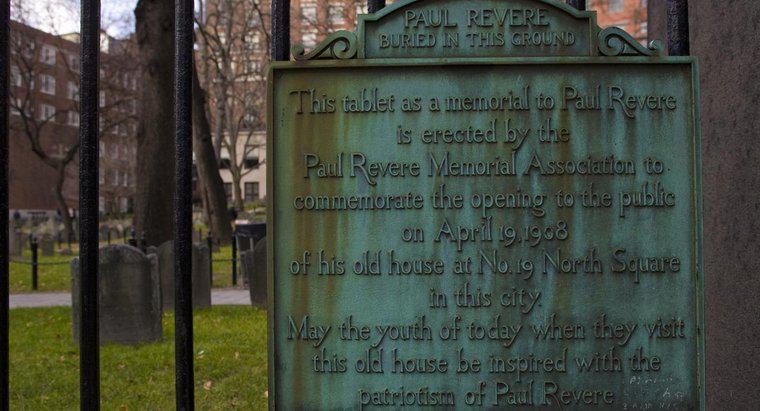 Care au fost realizările lui Paul Revere?