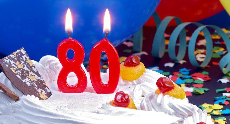 Care sunt unele idei pentru o petrecere de 80 de ani de naștere?